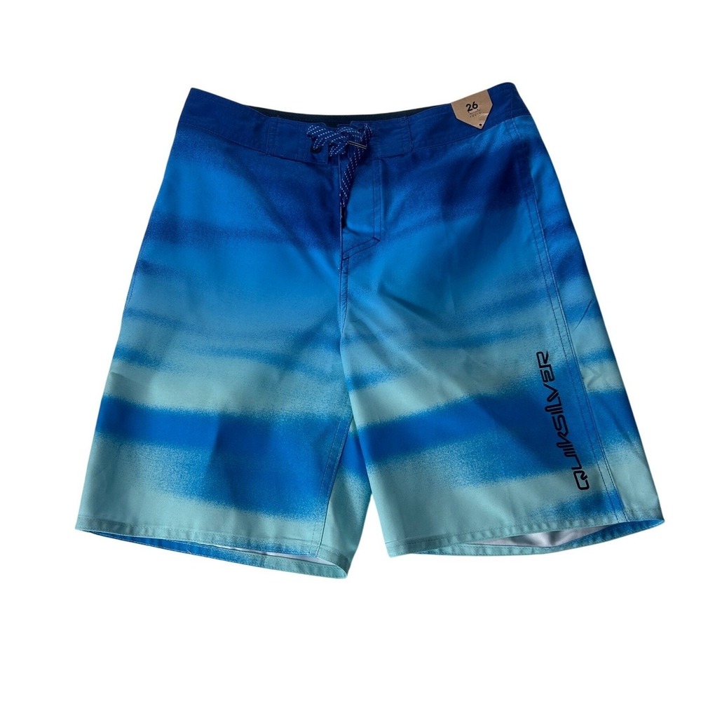 Quiksilver Boardshorts Everyday Fade Youth 26 Blue Gradient Swim NEW
